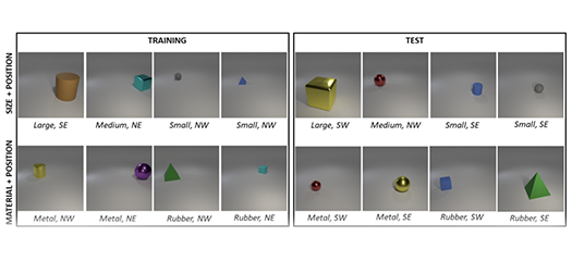 Grid of images generated by AttGAN