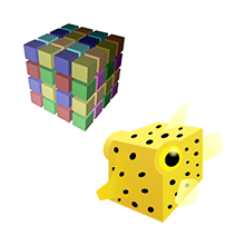 rubik and boxfish software combined logos