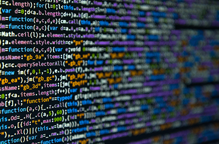 colorful lines of code filling a computer screen