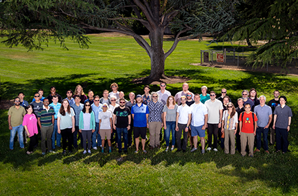 CASC staff standing on a lawn