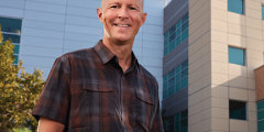 Rob standing in front of the HPC building