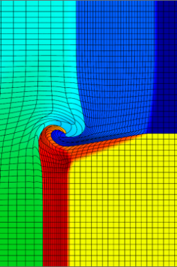 Second order triple-point results in 2D